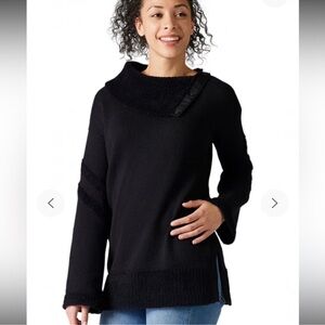 Smartwool women’s black Cozy Lodge tunic sweater size medium